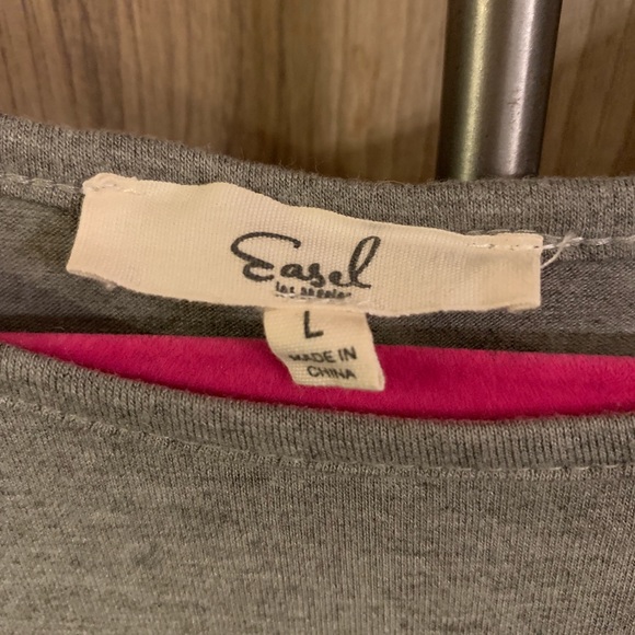 Maternity Pregnancy Gray Long Sleeve Dress - Picture 5 of 7